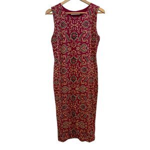 Peruvian Connection Pima Cotton Sleeveless Midi Dress Size m